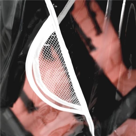 Double stroller rain cover universal waterproof windproof shield twin stroller - Picture 4 of 6